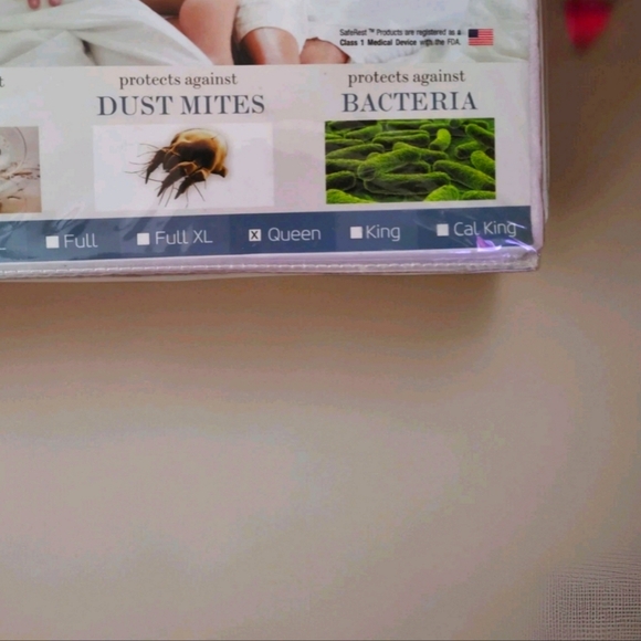 🔥SafeRest Waterproof Cotton Premium Mattress Protector, Queen, (White)🔥 - Picture 3 of 3